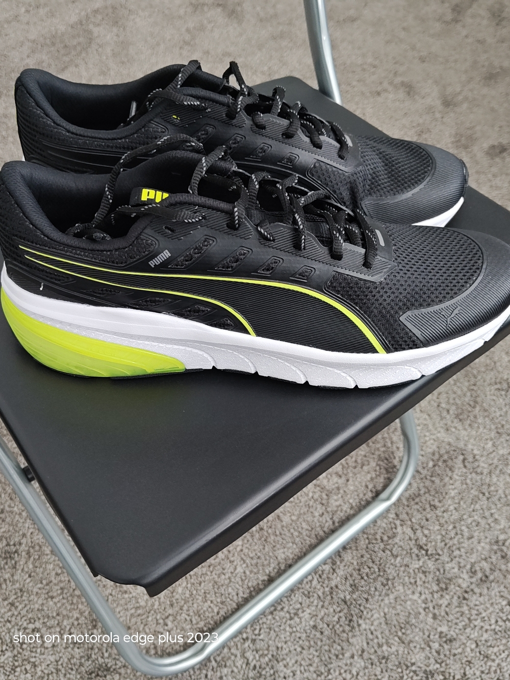 PUMA Cell Glare Black Athletic Running Shoes Size 11.5 309973-06 Men's